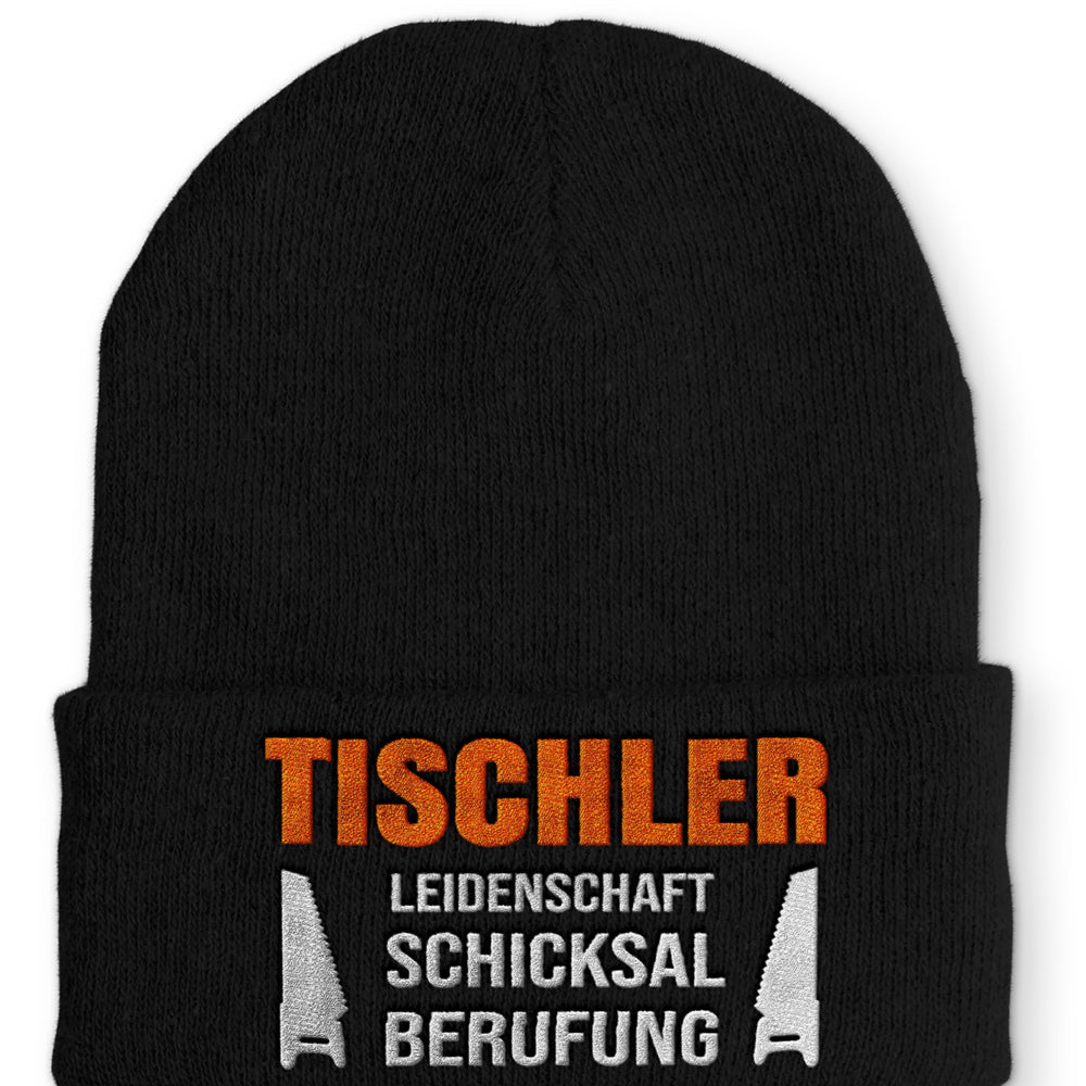 
                  
                    Tischler Leidenschaft Schicksal Berufung Beanie Mütze mit Spruch - Black - Mütze
                  
                