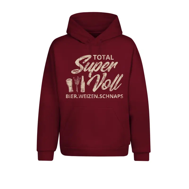 
                      
                        Total Super Voll Hoodie Unisex - XS / Burgundy
                      
                    