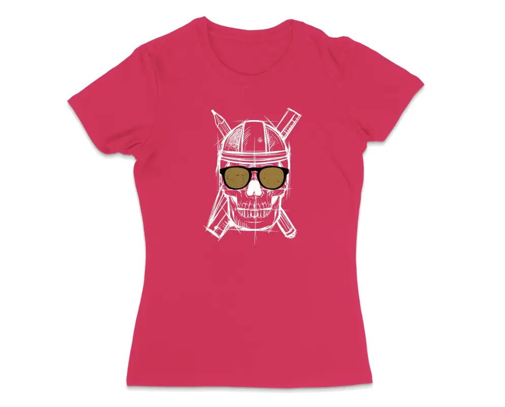 Totenkopf Handwerker Damen T-Shirt - tshirtladen - 