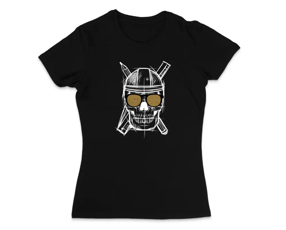 Totenkopf Handwerker Damen T - Shirt - S / Schwarz