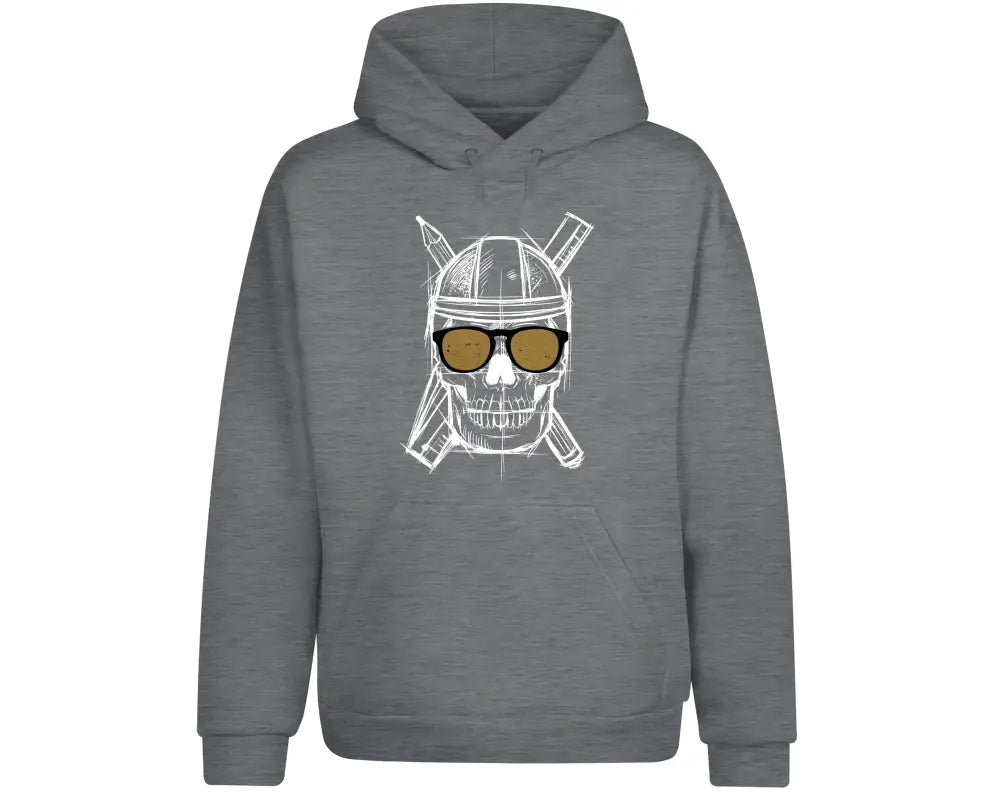 Totenkopf Handwerker Hoodie Unisex - XS / Grau