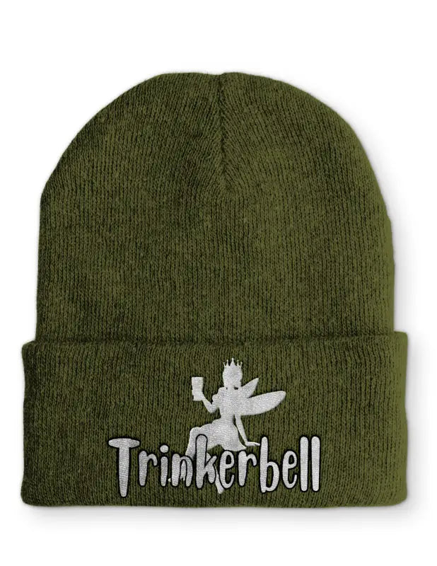 
                      
                        Trinkerbell Wintermütze Spruchmütze Beanie perfekt für die kalte Jahreszeit - Olive
                      
                    