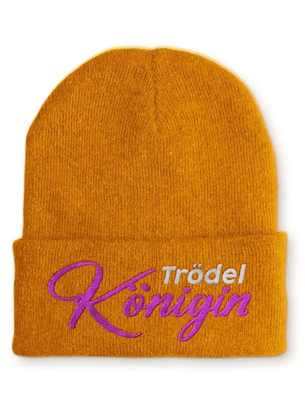 Trödel Königin Statement Beanie Mütze mit Spruch - tshirtladen - Mütze