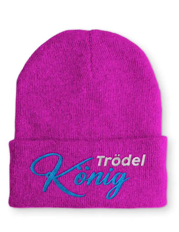 
                  
                    Trödel König Statement Beanie Mütze mit Spruch - Pink
                  
                