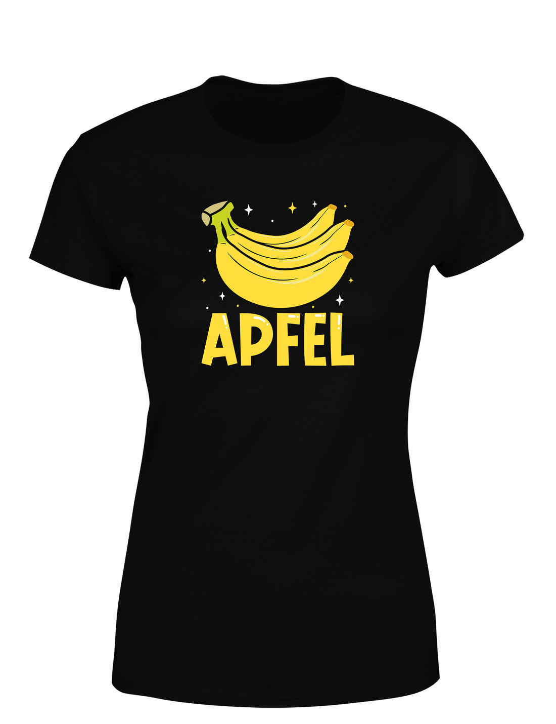 Apfel Banane Party Statement Damen T-Shirt