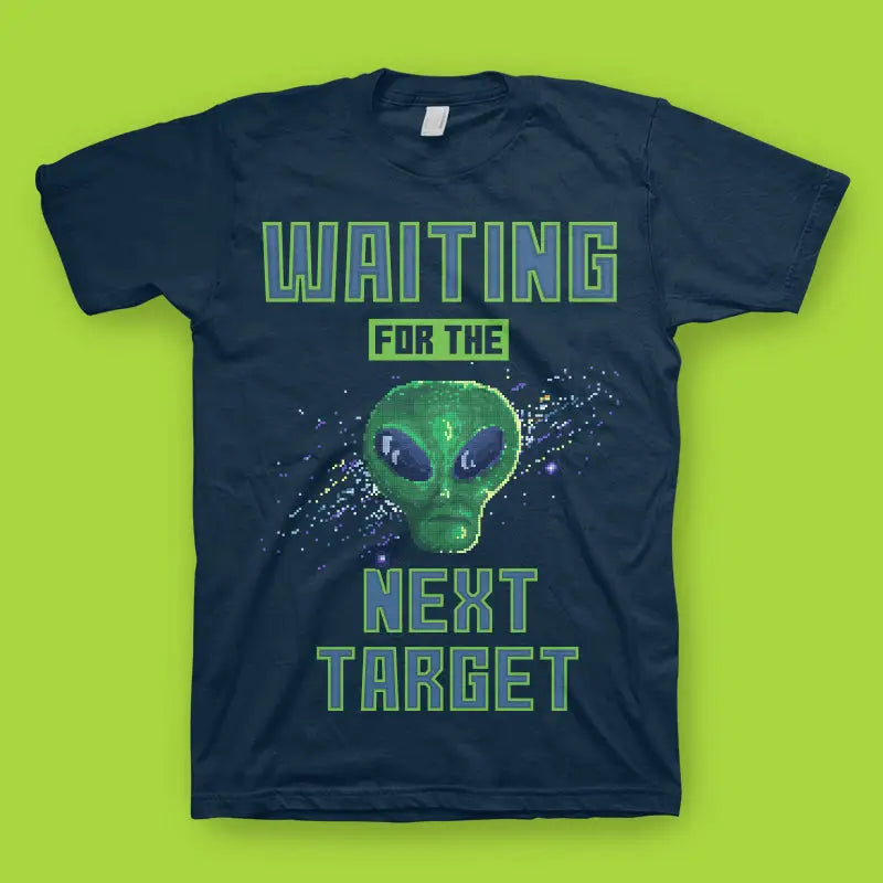 Unisex Alien Attack Herren T - Shirt - XS
