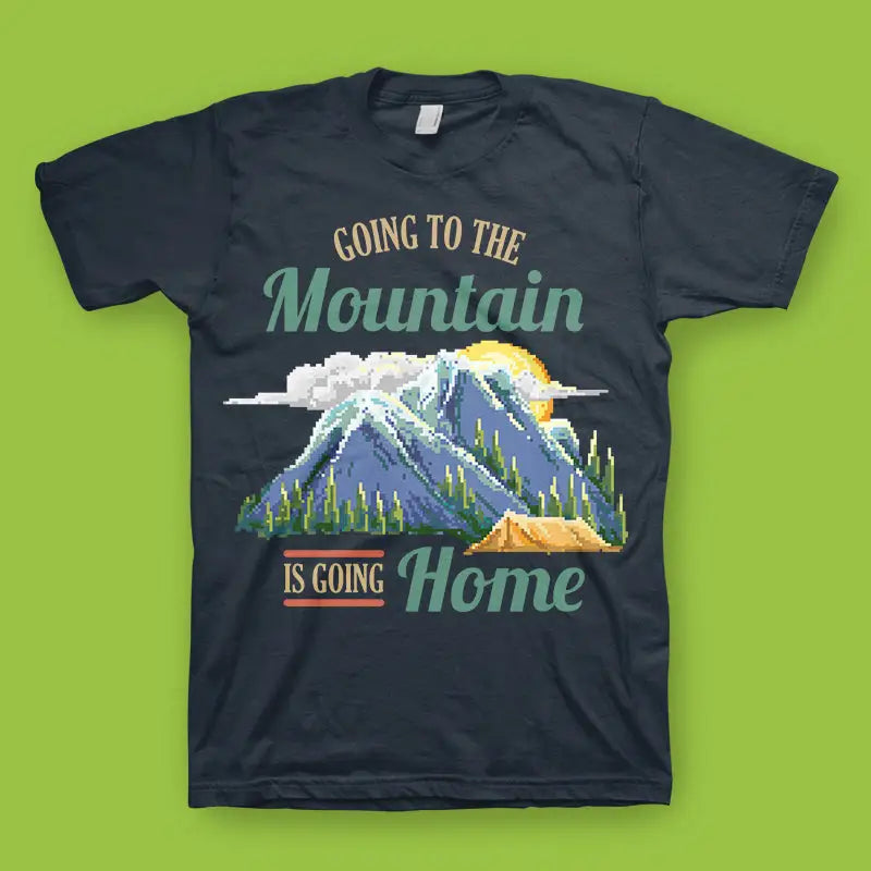 Unisex Going To The Mountain Herren T - Shirt - XS