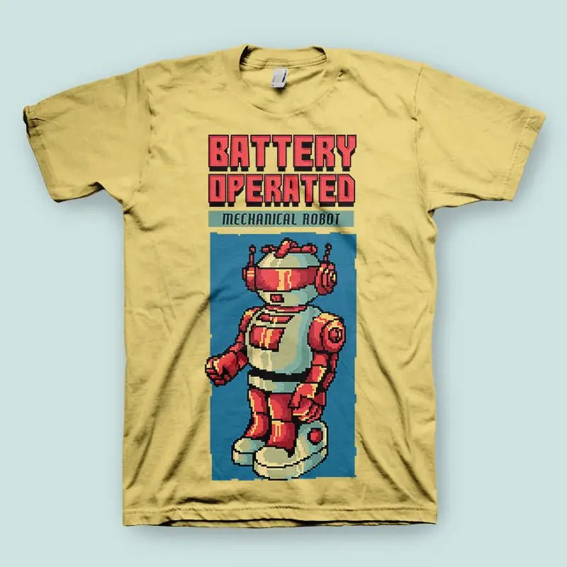 Vintage 80's Robot Herren T-Shirt - tshirtladen - 