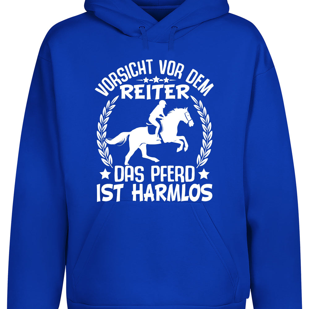 
                      
                        Vorsicht vor dem Reiter Hoodie Kapuzenpullover Unisex
                      
                    