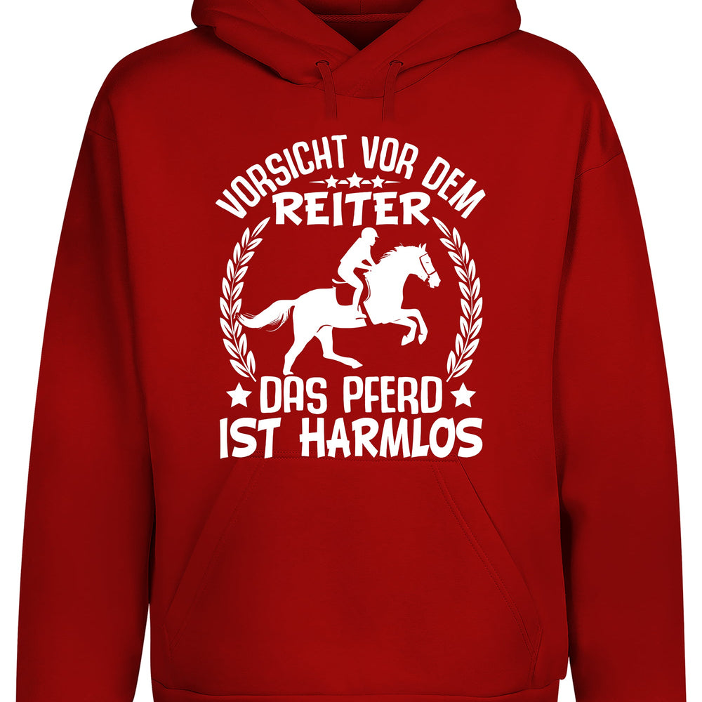 
                      
                        Vorsicht vor dem Reiter Hoodie Kapuzenpullover Unisex
                      
                    