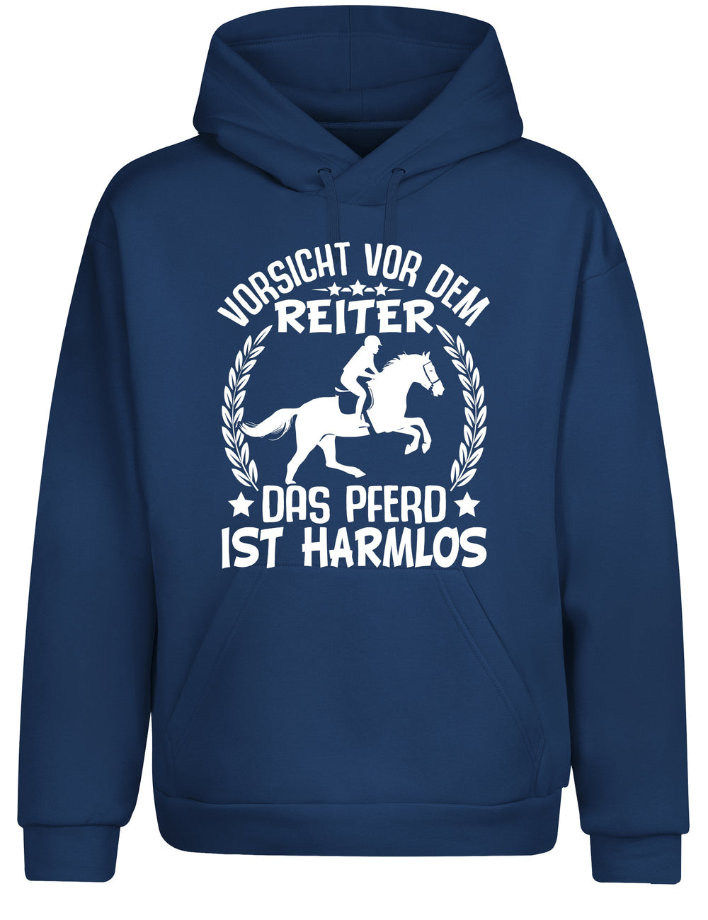 Vorsicht vor dem Reiter Hoodie Kapuzenpullover Unisex