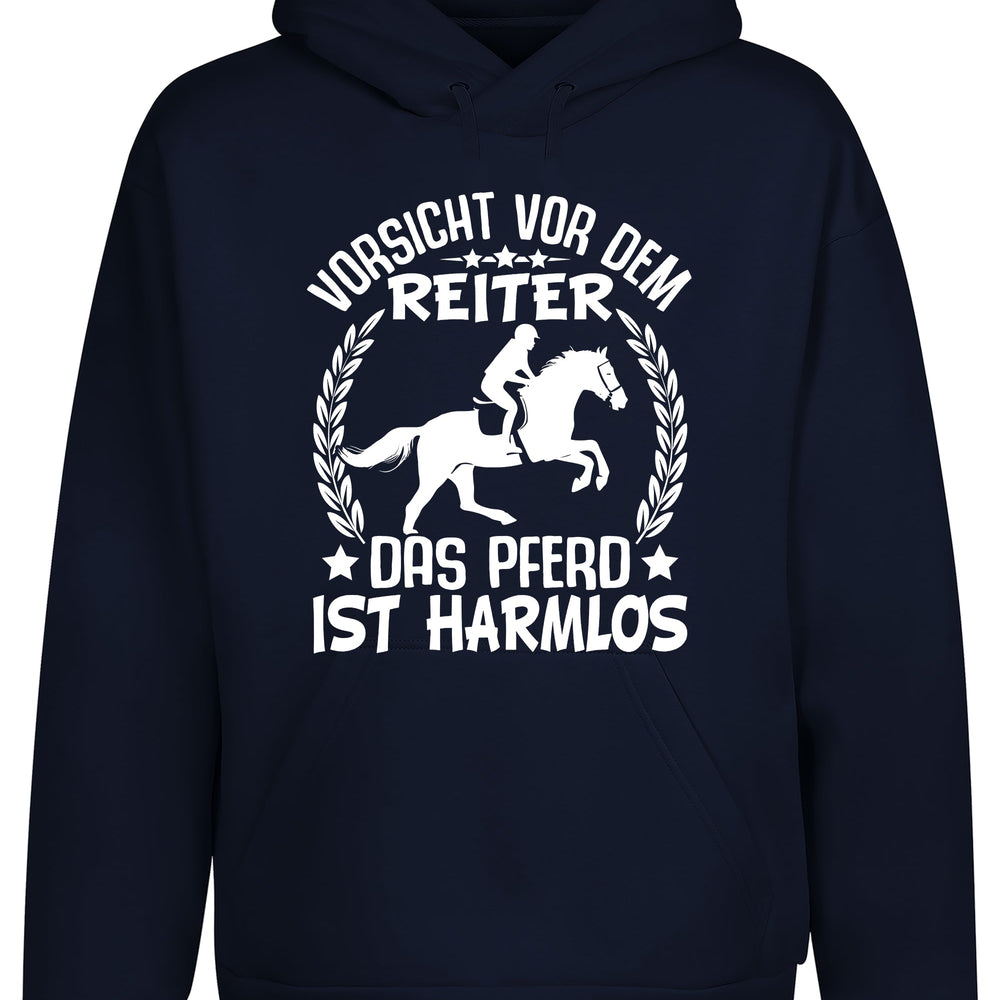 
                      
                        Vorsicht vor dem Reiter Hoodie Kapuzenpullover Unisex
                      
                    