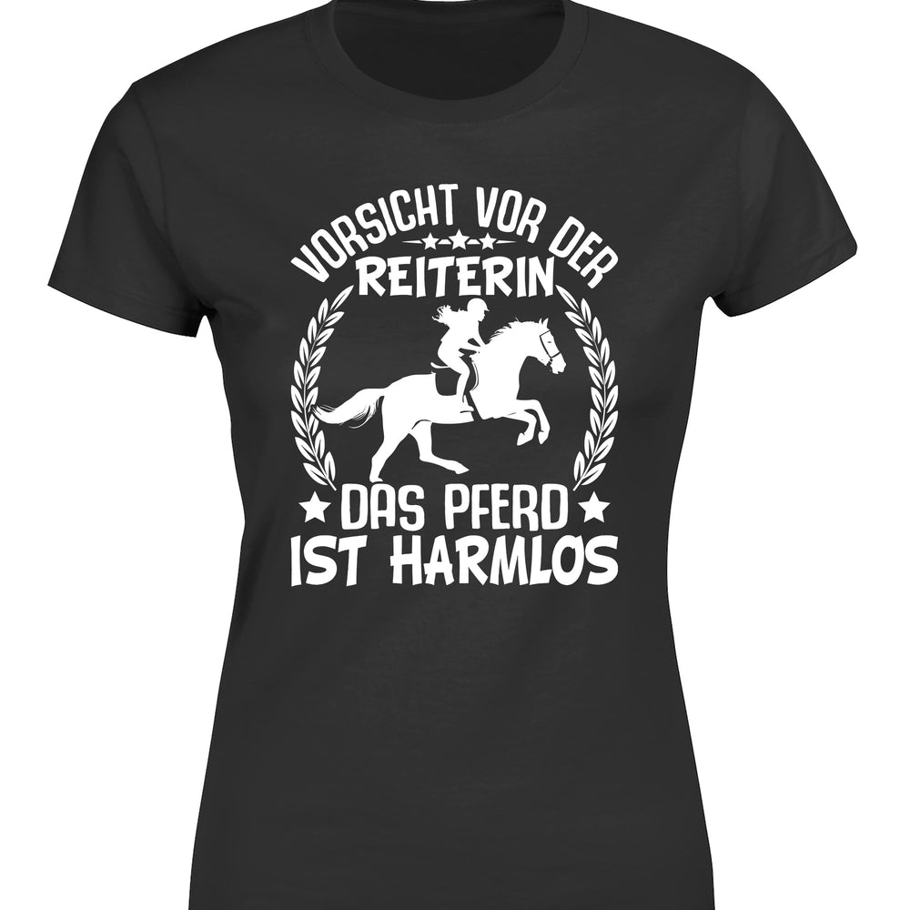 
                      
                        Vorsicht vor der Reiterin Damen T-Shirt
                      
                    