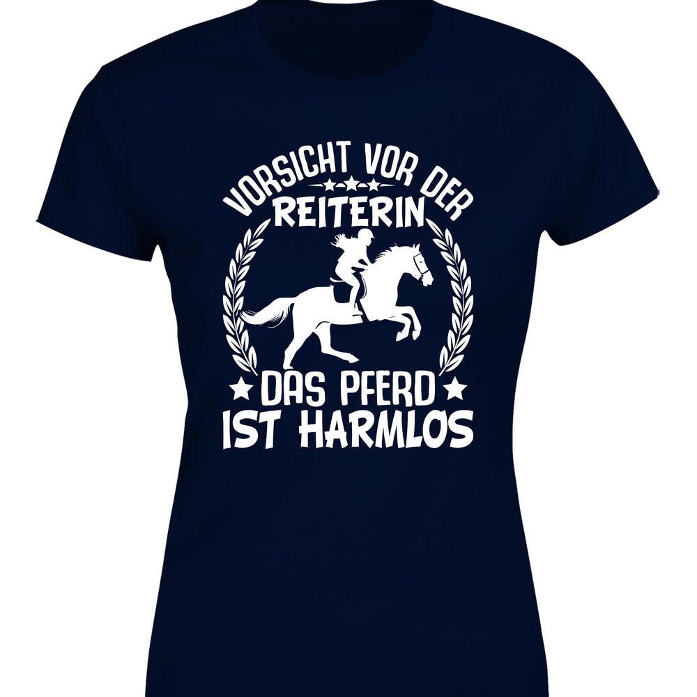 
                      
                        Vorsicht vor der Reiterin Damen T-Shirt
                      
                    