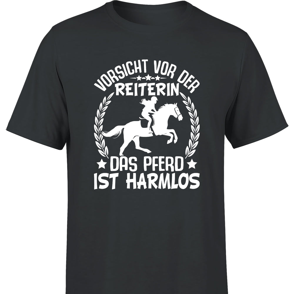 Vorsicht vor der Reiterin Herren T-Shirt