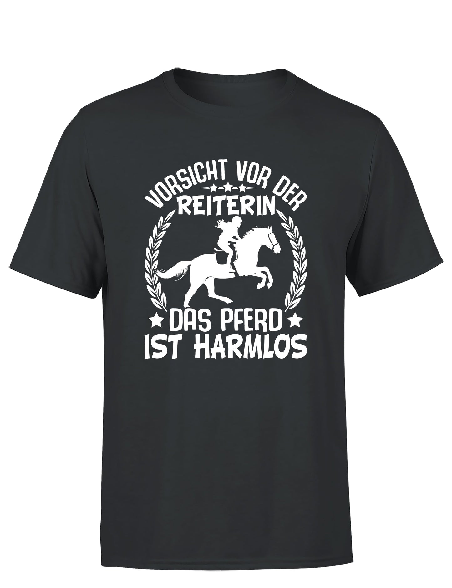 Vorsicht vor der Reiterin Herren T-Shirt