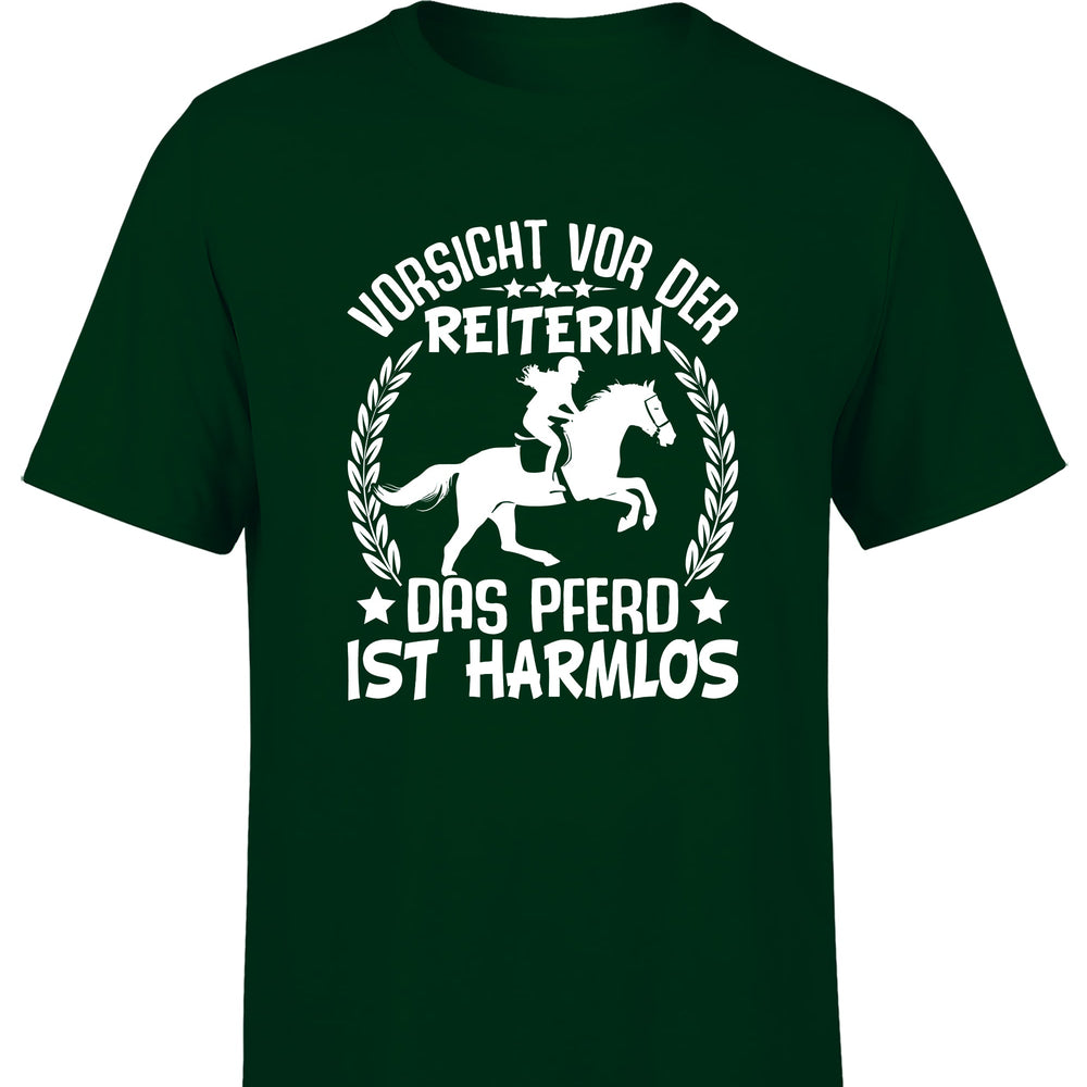 Vorsicht vor der Reiterin Herren T-Shirt