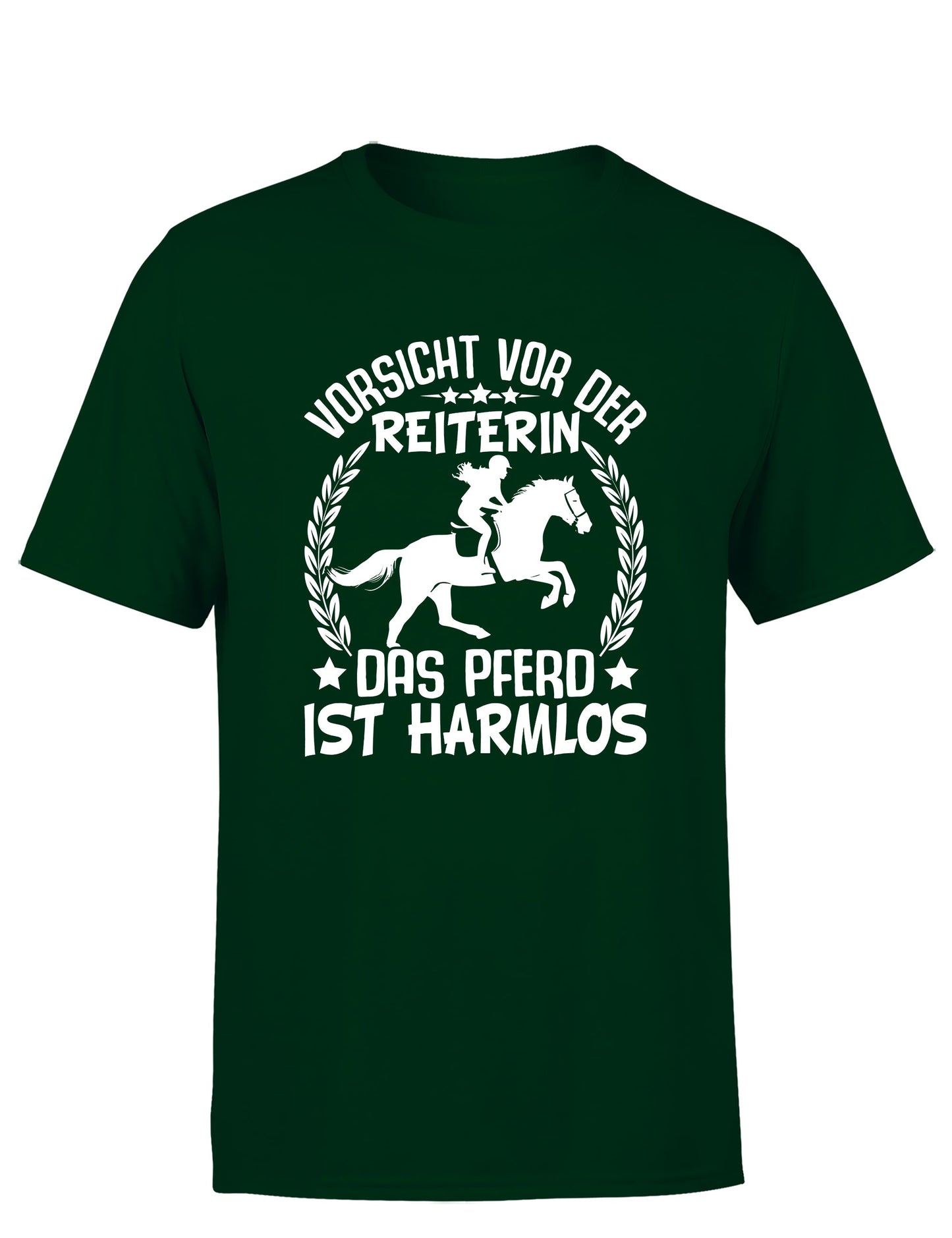 Vorsicht vor der Reiterin Herren T-Shirt