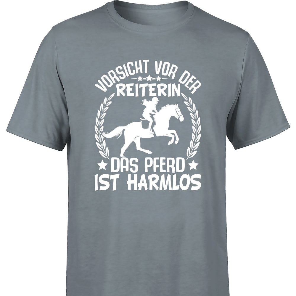 
                      
                        Vorsicht vor der Reiterin Herren T-Shirt
                      
                    