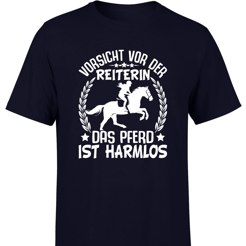 
                      
                        Vorsicht vor der Reiterin Herren T-Shirt
                      
                    