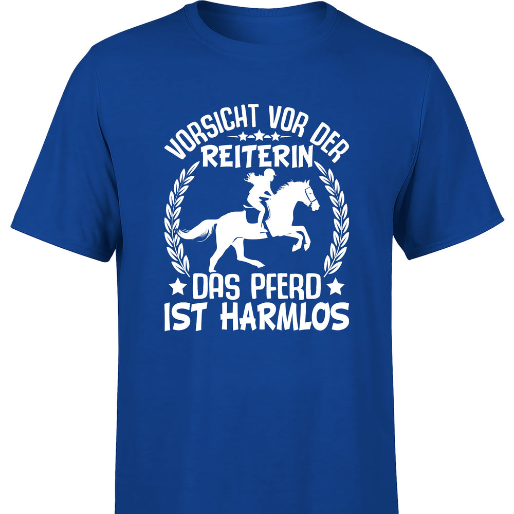 
                      
                        Vorsicht vor der Reiterin Herren T-Shirt
                      
                    