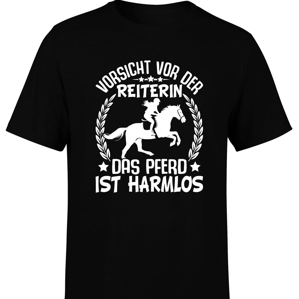 
                      
                        Vorsicht vor der Reiterin Herren T-Shirt
                      
                    