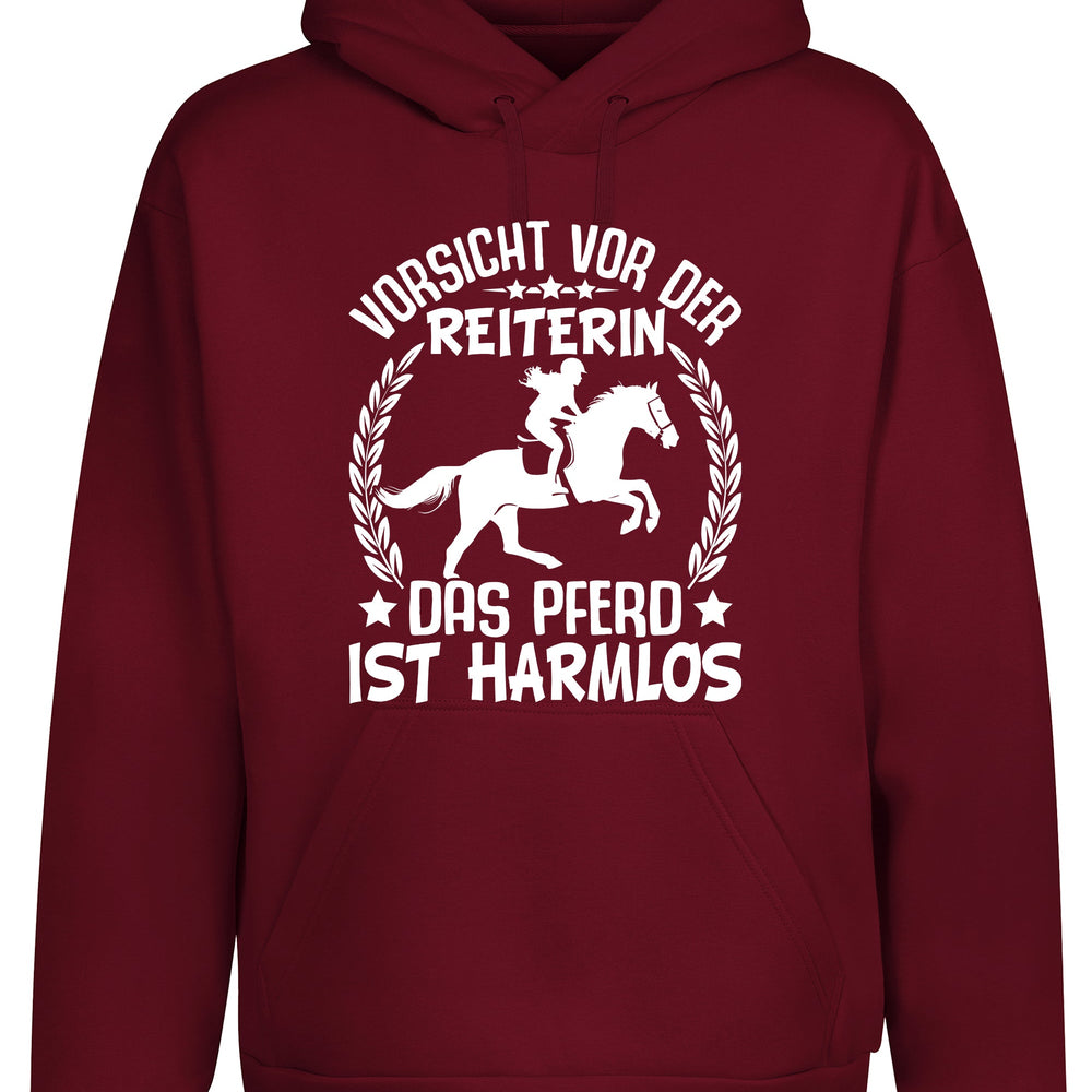 
                      
                        Vorsicht vor der Reiterin Hoodie Kapuzenpullover Unisex
                      
                    