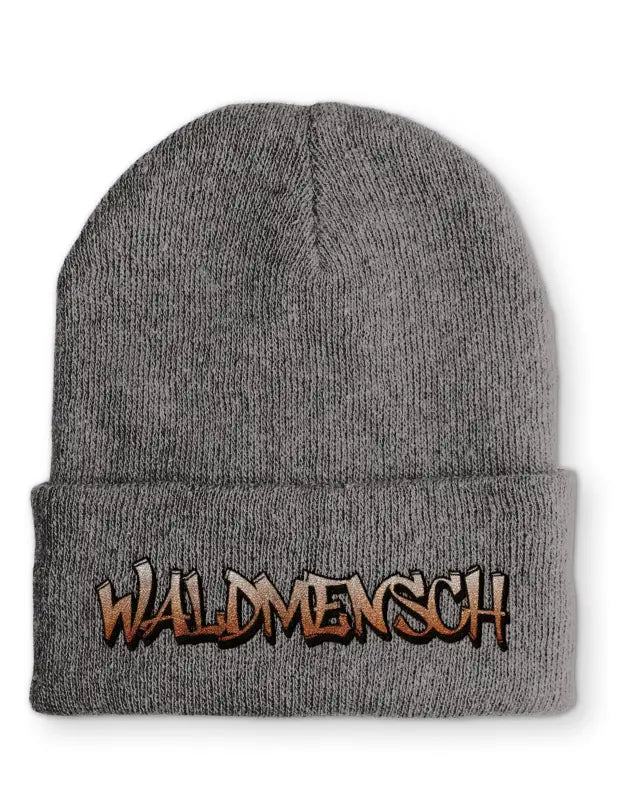 
                      
                        Waldmensch Statement Beanie Mütze mit Spruch - Grey
                      
                    