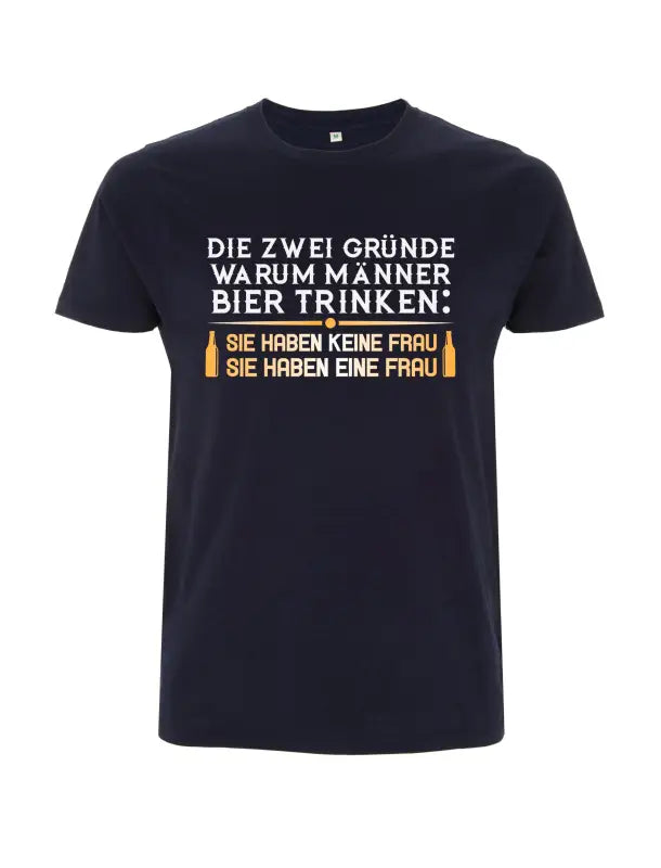 
                      
                        Warum Männer Bier trinken Bierspruch Herren T - Shirt - S / Navy
                      
                    