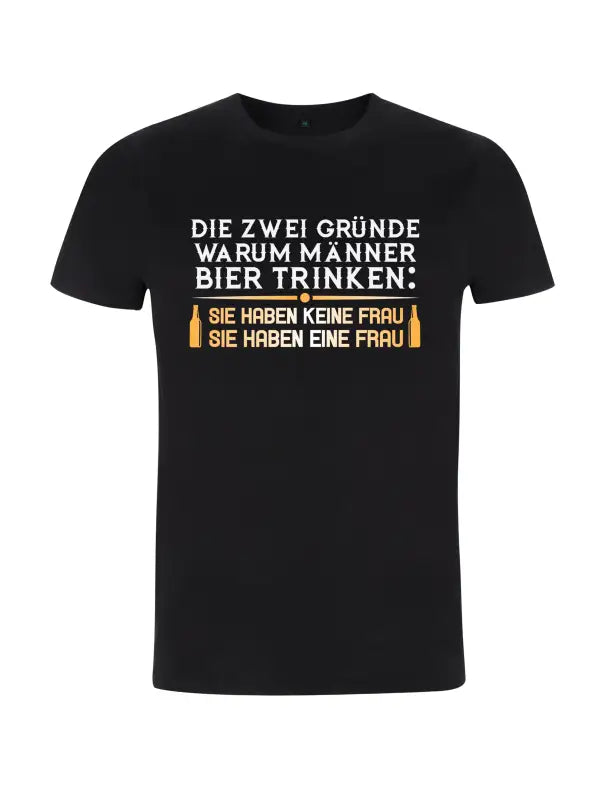 
                      
                        Warum Männer Bier trinken Bierspruch Herren T - Shirt - S / Schwarz
                      
                    