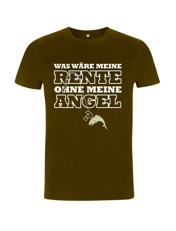 Was wäre meine Rente ohne meine Angel 2.0 Rentnerspruch Herren T-Shirt - tshirtladen - 