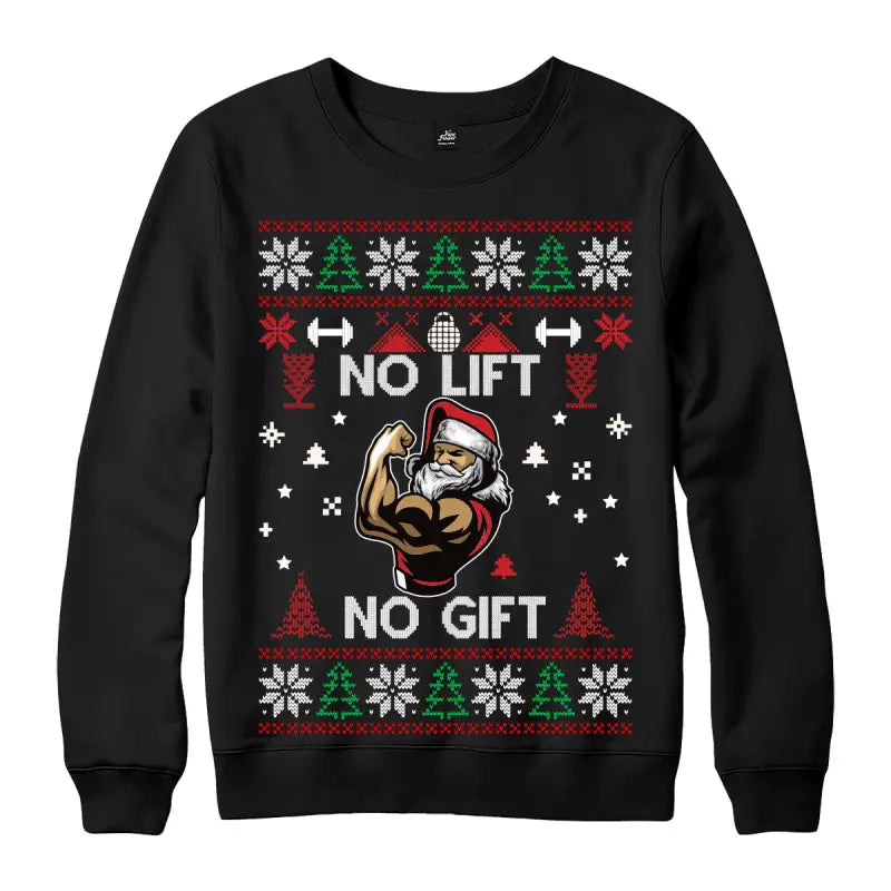 Weihnachtspullover No Lift Gift Ugly Christmas Sweater - XS