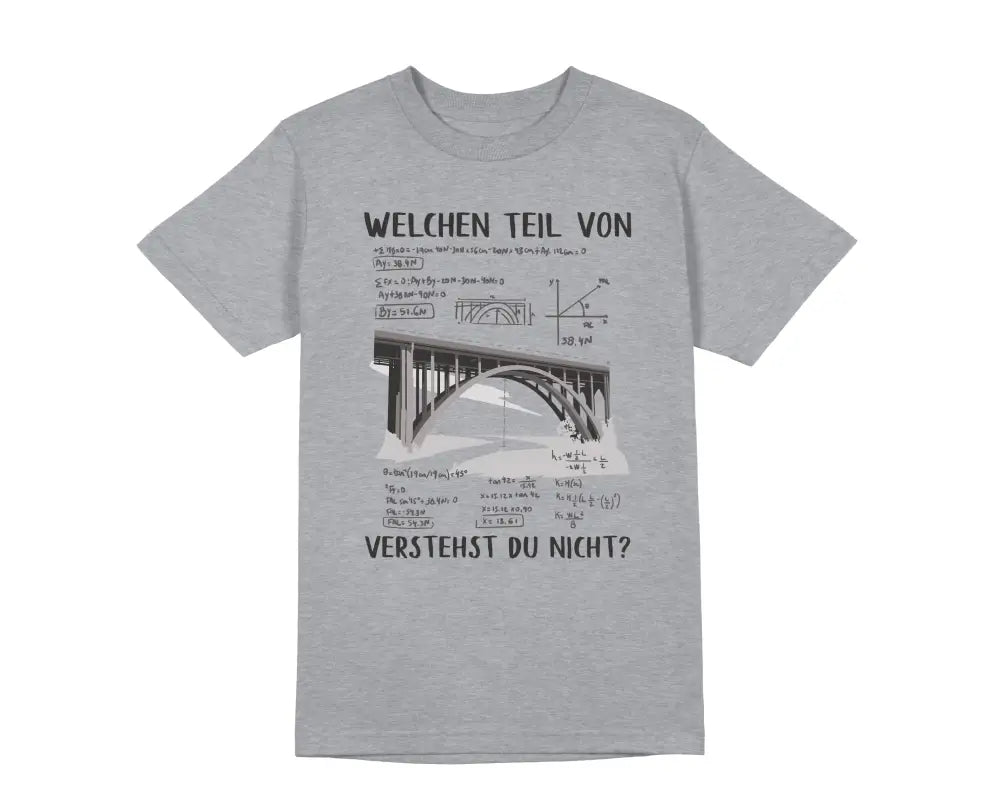 
                      
                        Welchen Teil von verstehst du nicht? Herren Unisex T - Shirt - S / Grau
                      
                    