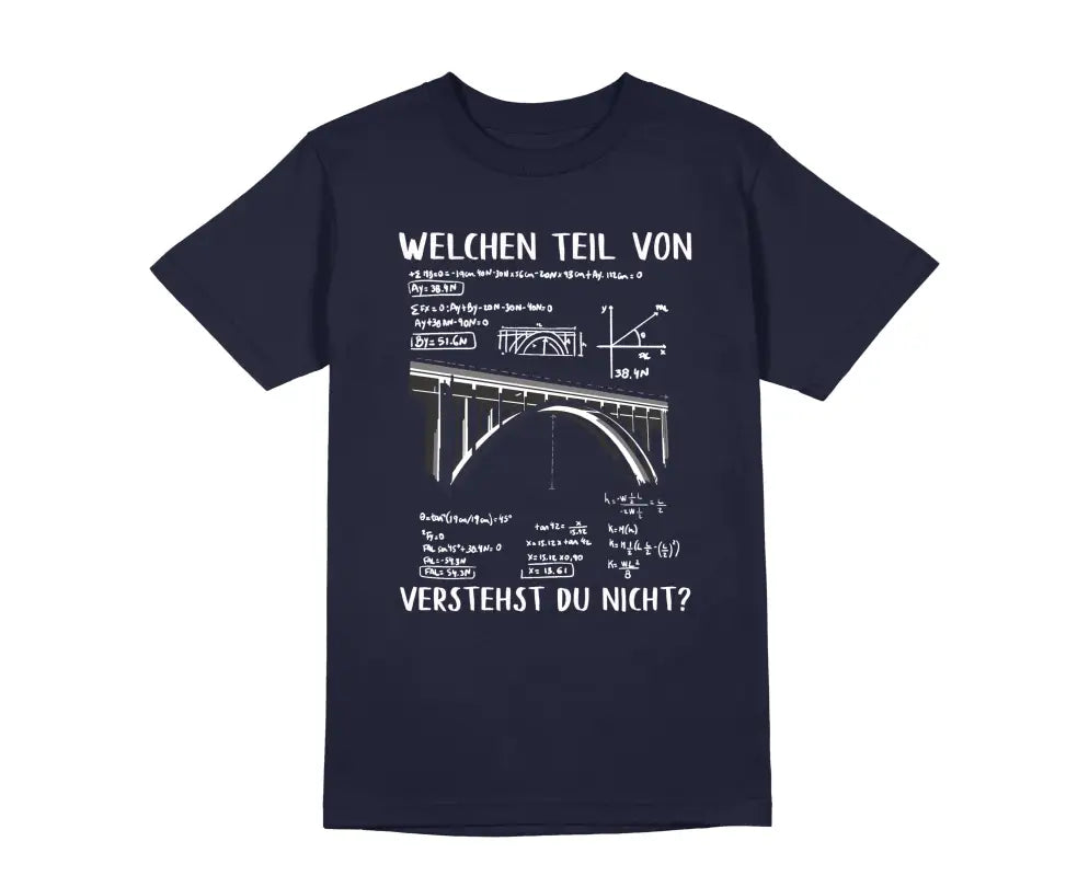 
                      
                        Welchen Teil von verstehst du nicht? Herren Unisex T - Shirt - S / Navy
                      
                    