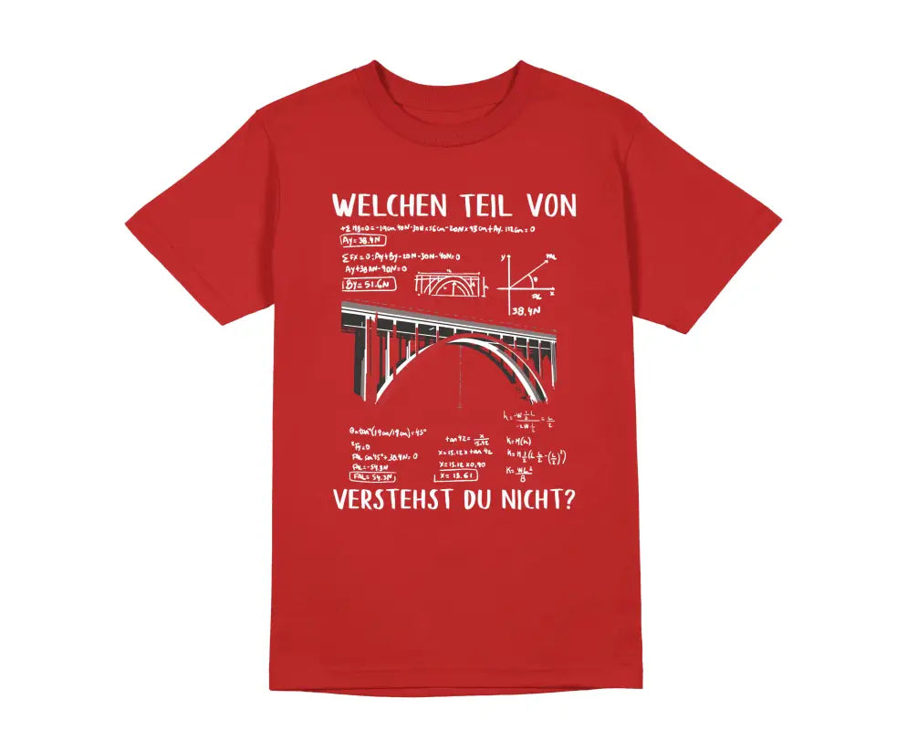 
                      
                        Welchen Teil von verstehst du nicht? Herren Unisex T - Shirt - S / Rot
                      
                    