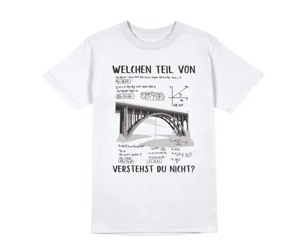 
                      
                        Welchen Teil von verstehst du nicht? Herren Unisex T - Shirt - S / Weiß
                      
                    