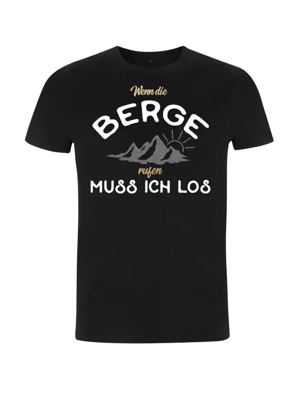 
                      
                        Wenn die Berge rufen muss ich los Herren T - Shirt - S / Schwarz
                      
                    