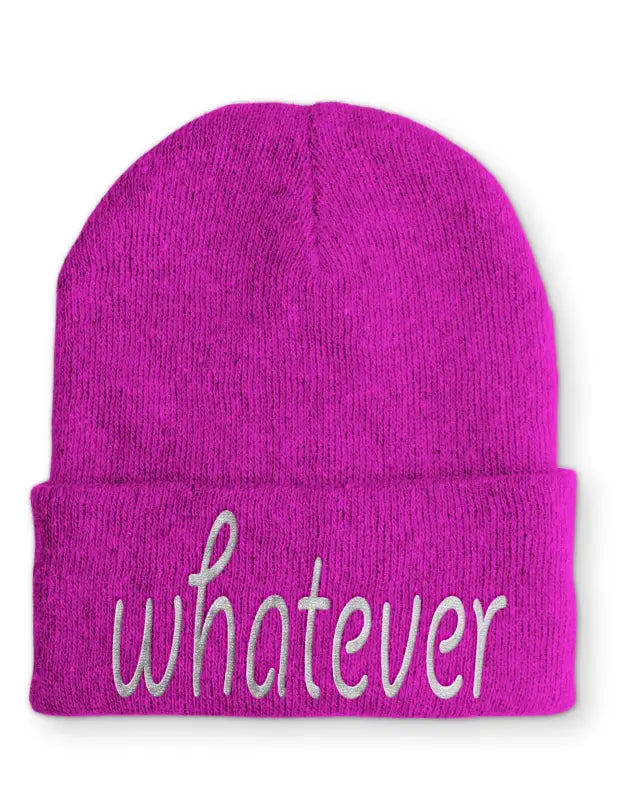 whatever Mütze Beanie perfekt für die kalte Jahreszeit - Pink