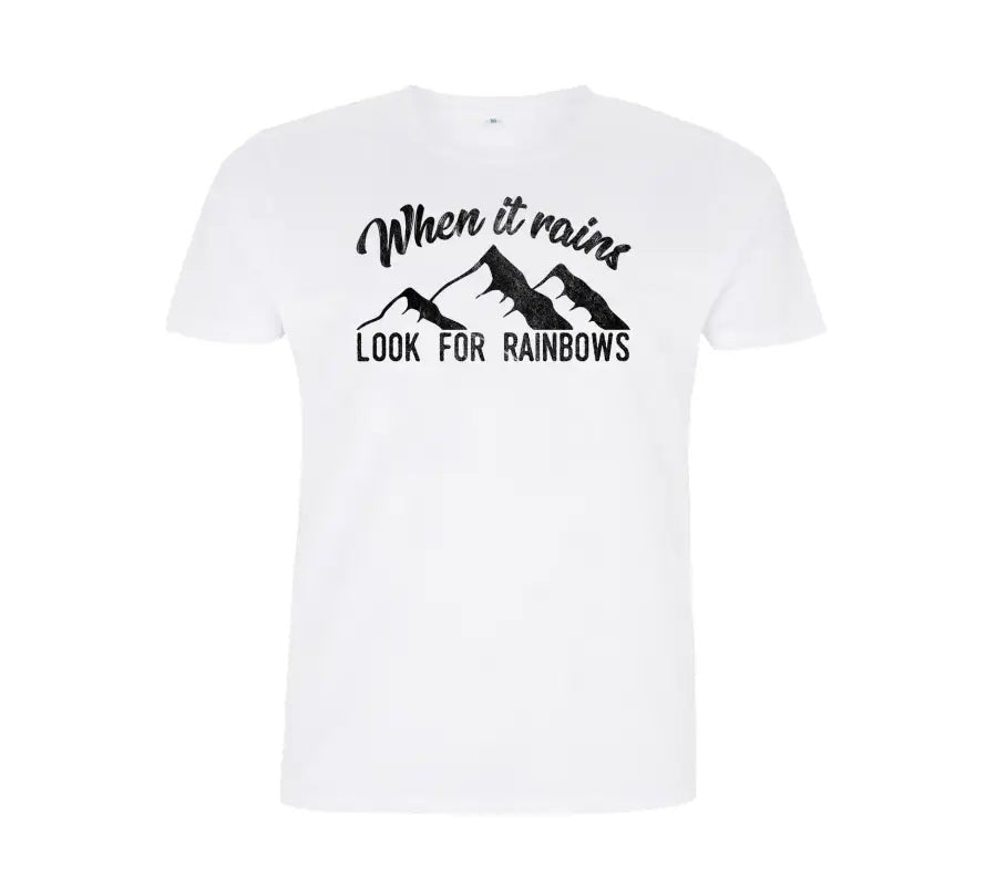 When it rains look for rainbows Herren T-Shirt - tshirtladen - 