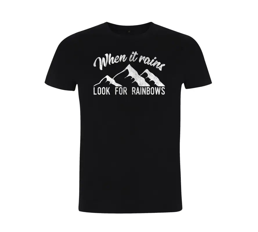 When it rains look for rainbows Herren T-Shirt - tshirtladen - 