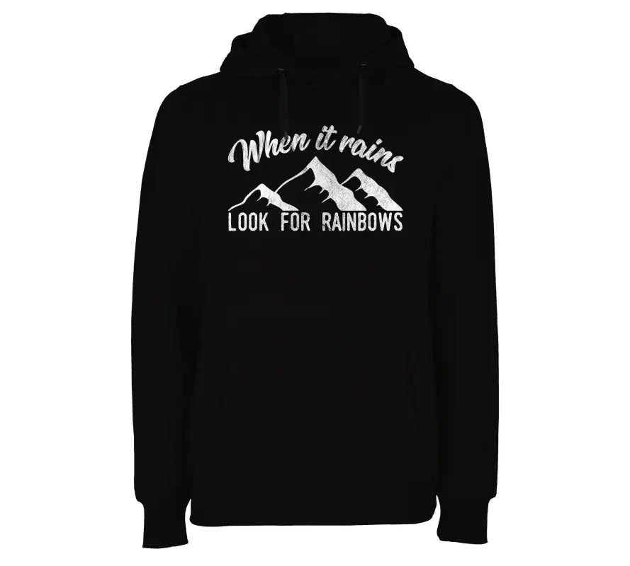 
                      
                        When it rains look for rainbows hoodie Unisex - XS / Schwarz
                      
                    