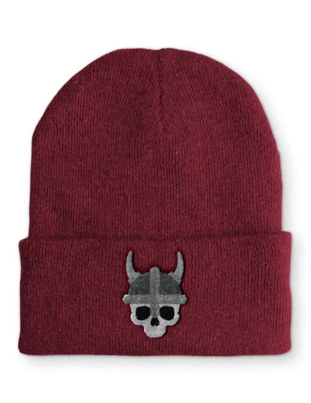 Wikinger Skull Design Wintermütze Wintermütze Spruchmütze Beanie perfekt für die kalte Jahreszeit - tshirtladen - 