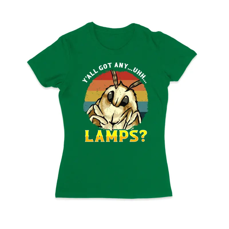 Y’all got any... uhhh... Lamps? Motten Tierfan Damen T - Shirt - S / Grün