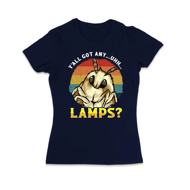 Y’all got any... uhhh... Lamps? Motten Tierfan Damen T - Shirt - S / Navy