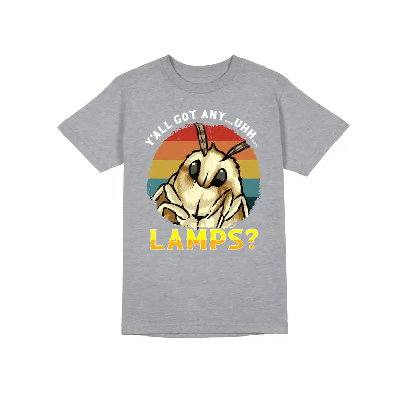 Y’all got any... uhhh... Lamps? Motten Tierfan Herren Unisex T - Shirt - S / Grau