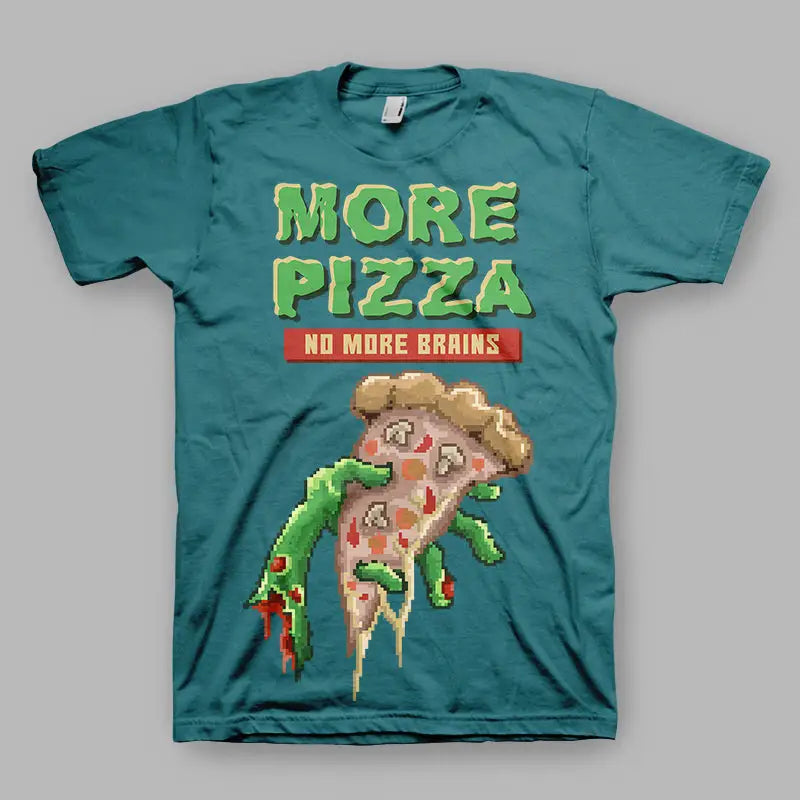 Zombie Pizza Herren T - Shirt - XS
