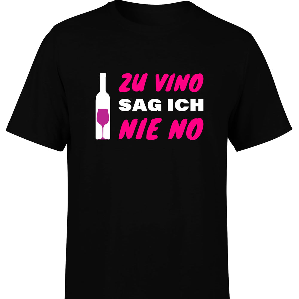 Zu Vino sag ich nie No Statement Herren T-Shirt - tshirtladen